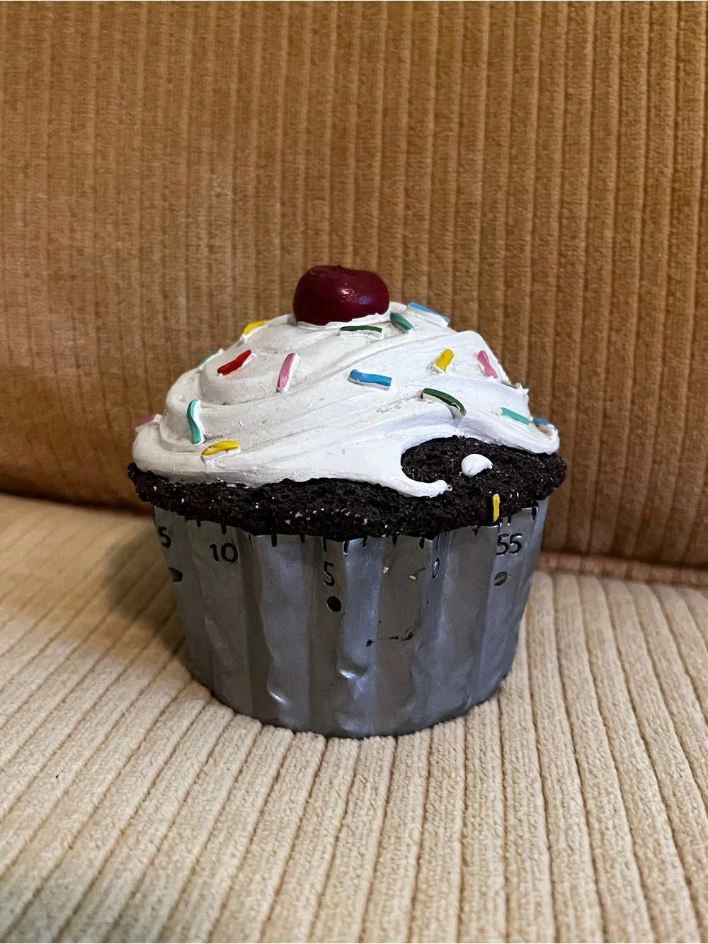 Vintage Boston Warehouse Cupcake Kitchen Timer RARE whimsical baking cake decor